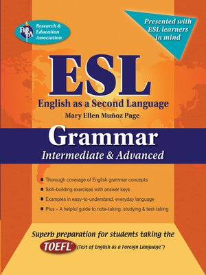 ESL Intermediate/Advanced Grammar - ebook